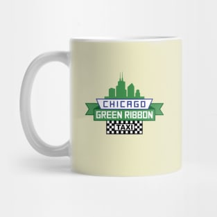 Chicago Green Ribbon Taxi Logo - Fan Art illustration Mug